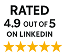 Rated 4.9 out of 5 on Linkedin